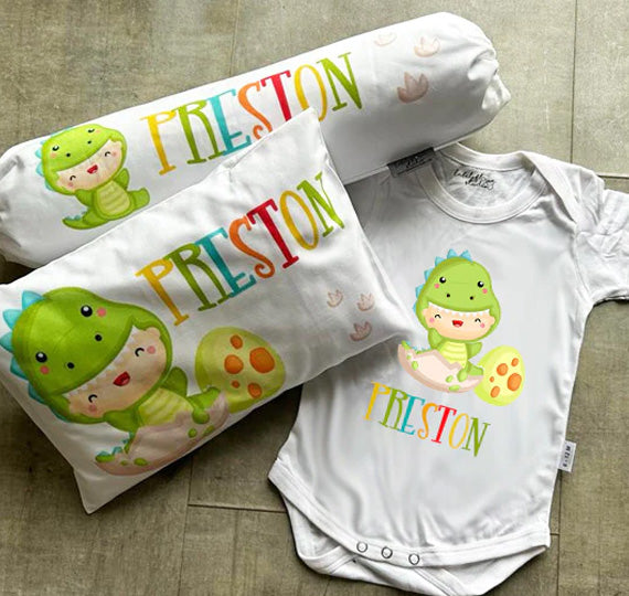 Personalised My Little Sunshine Gift Set Romper Bedding Set