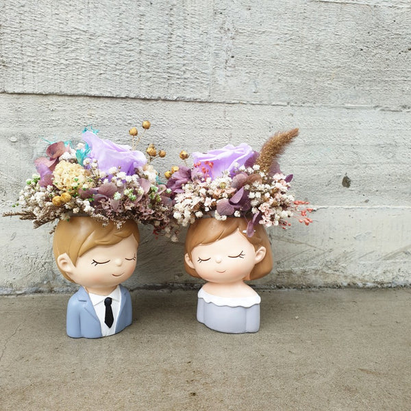 Preserve Flower Resin Pots Giftr Singapore's Leading Online Gift Shop