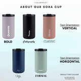 Sora 350ml Coffee Cup Thermal Stainless Steel with Ceramic Coating