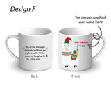 Christmas 2025 - Personalised Christmas Printed Mug with Lid and Spoon  - Christmas 2025