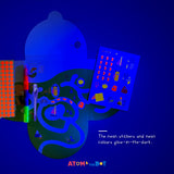 Glow-in-the-Dark Story & Activity Book | Light Up The City | Atom & the Dot