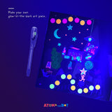 Glow-in-the-Dark Story & Activity Book | Light Up The City | Atom & the Dot