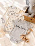 The Gentle Giant | Grey Theme Personalizable Newborn Baby Gift Set (Islandwide Delivery)
