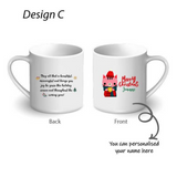 Christmas 2025 - Personalised Christmas Printed Mug with Lid and Spoon  - Christmas 2025