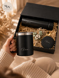 Workplace Welcome Gift - Engraved Flask and Mug with Coaster - Father's Day Flowers & Gifts 2026