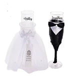 Personalised Elegant Wine Glass Set