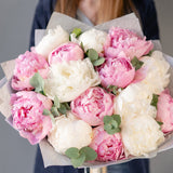 Peonies Mono Fresh Flower Bouquet - Customised Add Ons