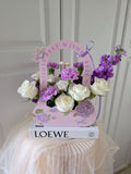 Violet Fresh Flower Bloom Bag