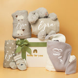 Premium Personalised To the Moon and Back Baby Gift Box in Cloud