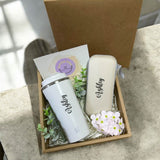 Personalised Self Stirring Thermos Bottle & Mini Umbrella with Casing (Islandwide Delivery)