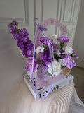 Violet Fresh Flower Bloom Bag