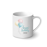 Personalised Printed Mug - Happy Birthday (Balloon)