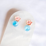 Florivine Flower Cloud Handmade Gold Earring (Nationwide Delivery)