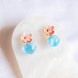 Florivine Flower Cloud Handmade Gold Earring (Nationwide Delivery)