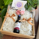 Personalised Couple Wine Glass Set (Islandwide Delivery)