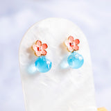 Florivine Flower Cloud Handmade Gold Earring (Nationwide Delivery)