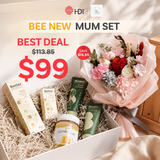 Bee New Mum Set | Gentle and practical essentials with a touch of pampering