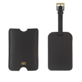 Saffiano Luggage Tag with Sleeve