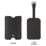 Saffiano Luggage Tag with Sleeve