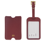 Saffiano Luggage Tag with Sleeve