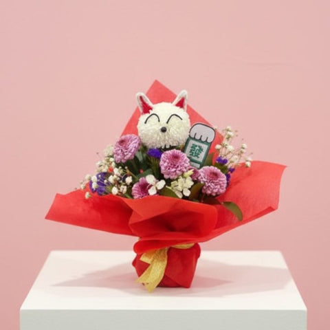 Prosperity Kitty Arrangement - CNY Hampers & Gifts 2026
