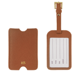 Saffiano Luggage Tag with Sleeve
