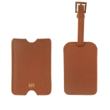 Saffiano Luggage Tag with Sleeve