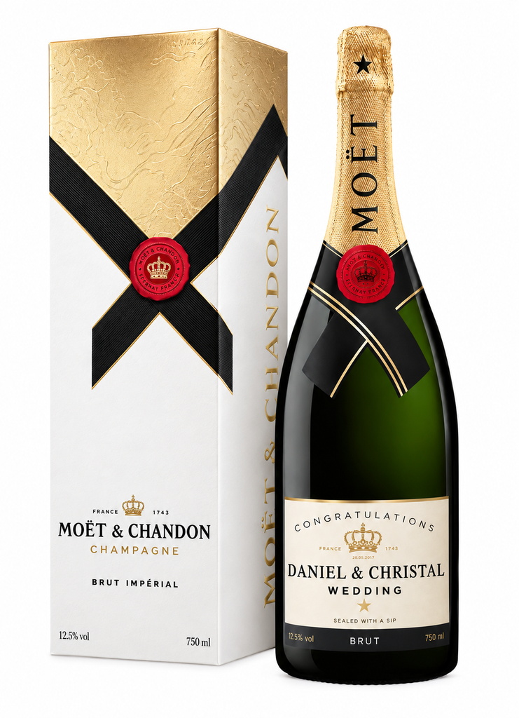Personalised Moët & Chandon Champagne 750ml