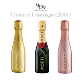 The Champagne Moment - Engraved Champagne glass in Wooden Box (Option to Add Gold Tray / Champagne)