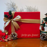 Christmas 2025 - Personalised Mug with Wooden Lid & Spoon and Coffee  - Christmas 2025