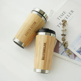 Personalized Bamboo Travel Coffee Mug Tumbler