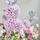 Flower Basket "Lilac Songbird"