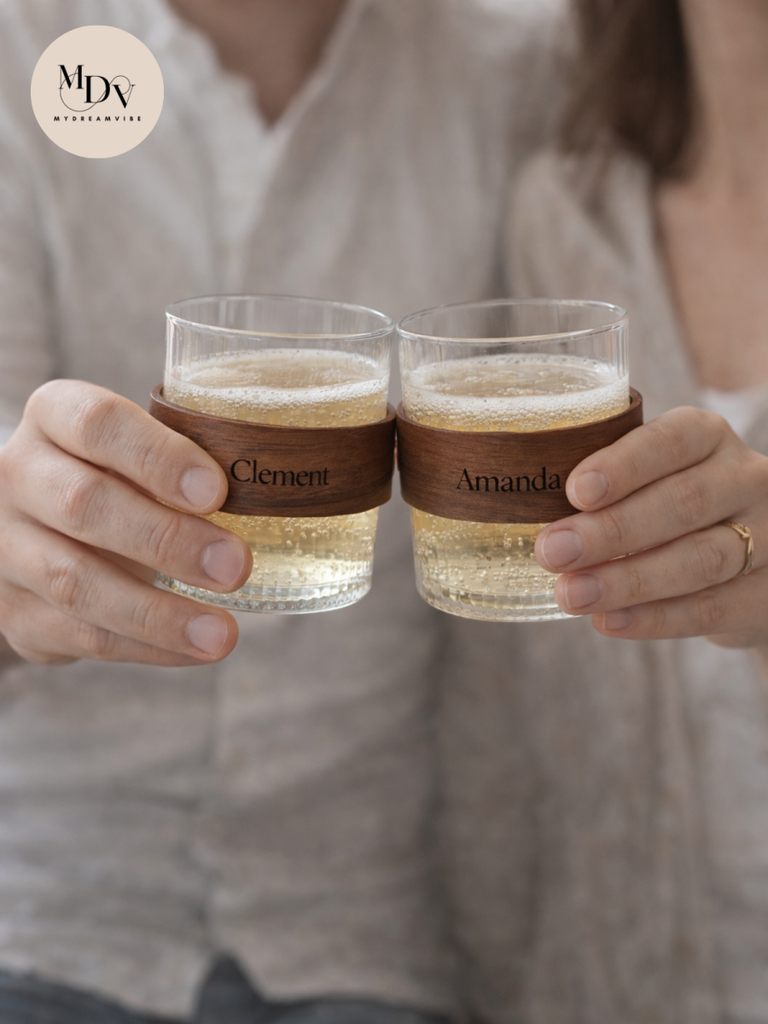 Cheers to Forever – Personalised Engraved Glasses Gift for Couples (Is ...