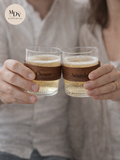 Cheers to Forever – Personalised Engraved Glasses Gift for Couples (Islandwide Delivery)
