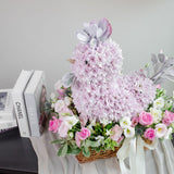 Flower Basket "Lilac Songbird"