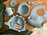 [GIFT SET] Dino-licious Meal Set - Baby Blue - Customised Add Ons