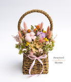 Helena Preserved Flower Basket