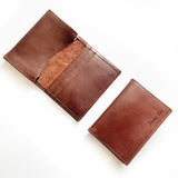 For Him Leather Gift Set A - Stylish Keychain + Bi-Fold Card Wallet - Father's Day Flowers & Gifts 2026