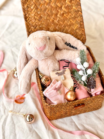 My First Cuddle ｜ Personalized Baby Gift Set, 0 - 9 months Infant Pink Girl (Islandwide Delivery)  - Christmas 2025