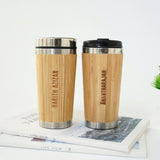 Personalized Bamboo Travel Coffee Mug Tumbler