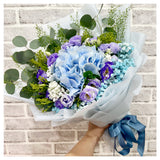 VDAY26 - My Blue Belle (Blue Hydrangea and Eustomas) - Valentine's Day Flowers & Gifts 2026