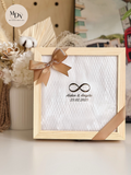 The Cherished Display - Engraved Wine Glass with Figurine Display in Wooden Box (Islandwide Delivery)