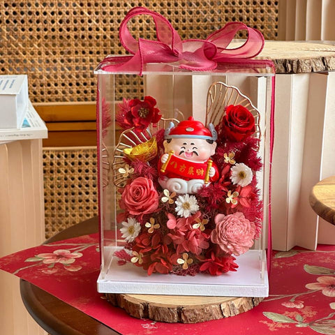 Infinite Blessings Preserved Flower Box - CNY Hampers & Gifts 2025