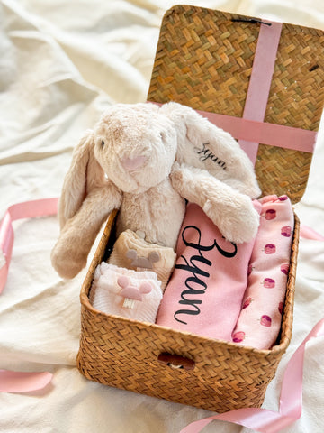 My First Cuddle ｜ Personalized Baby Gift Set, 0 - 9 months Infant Pink Girl (Islandwide Delivery)  - Christmas 2025