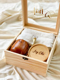 Essentially Yours | Customizable Gift Boxes, Towel, Wooden Cup, Teaspoon And Wooden Coaster (Islandwide Delivery)