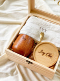 Essentially Yours | Customizable Gift Boxes, Towel, Wooden Cup, Teaspoon And Wooden Coaster (Islandwide Delivery)