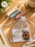 The Luxe Monogram Strap: Personalised Saffiano PU Leather Keychain - Father's Day Flowers & Gifts 2026