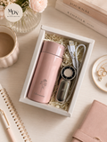 The Summer Breeze: Personalised Sparkle Flask & Mini Portable Fan Gift Set - Father's Day Flowers & Gifts 2026