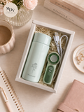 The Summer Breeze: Personalised Sparkle Flask & Mini Portable Fan Gift Set - Father's Day Flowers & Gifts 2026