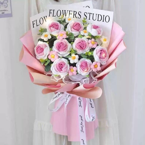 Handmade Crochet 9 Roses Bouquet (Islandwide Delivery) - Mother's Day Flowers & Gifts 2026